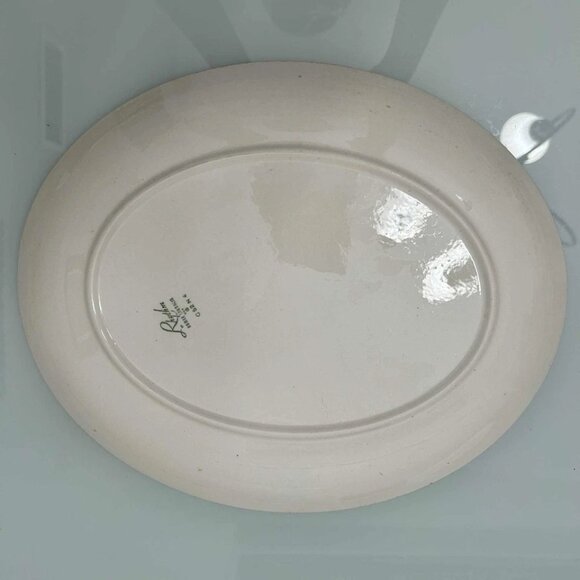 1951 Vintage Homer Laughlin Rhythm American Provincial Oval Platter Replacement - Picture 3 of 4